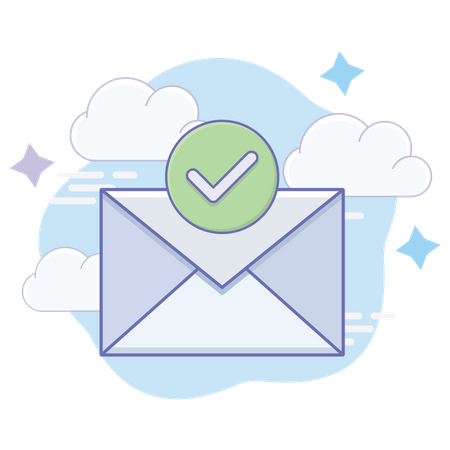 Mail sent Illustration