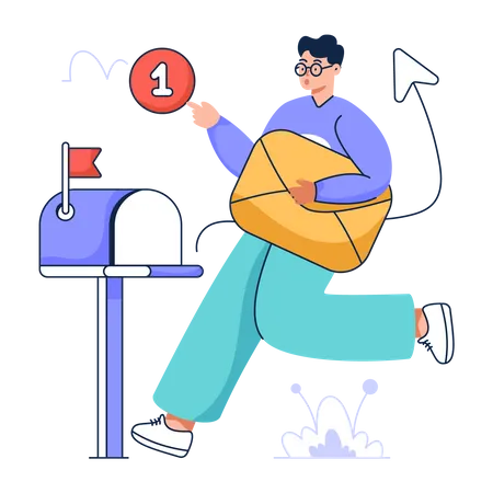 Mail Subscription  Illustration