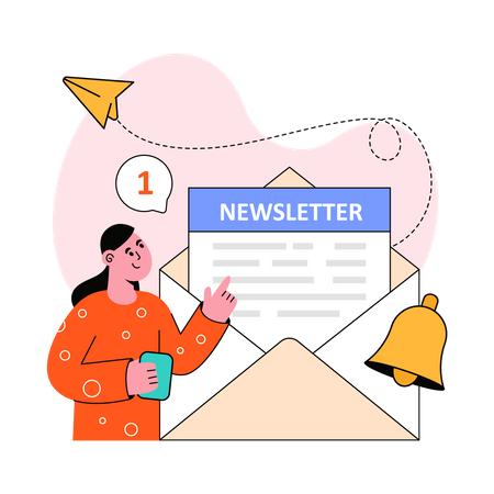 Mail Subscription Illustration