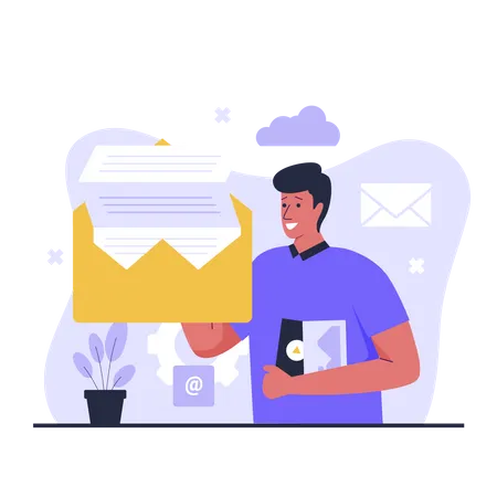 Mailing service  Illustration