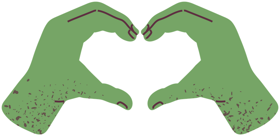 Main faisant le coeur  Illustration