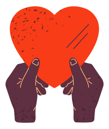 Main tenant le coeur  Illustration