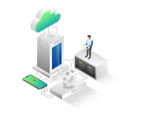 Maintenance du serveur cloud  Illustration