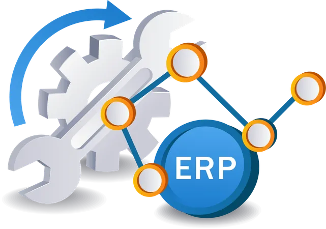 Maintenance ERP management analyst  Illustration