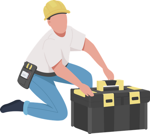 Maintenance technician  일러스트레이션