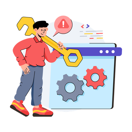 Maintenance Web  Illustration