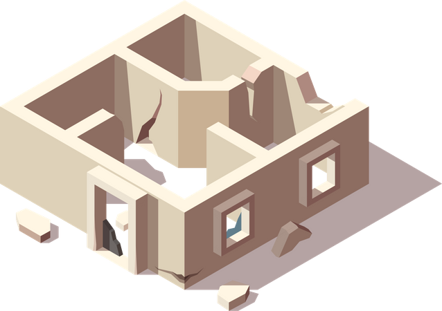 Maison abandonnée  Illustration