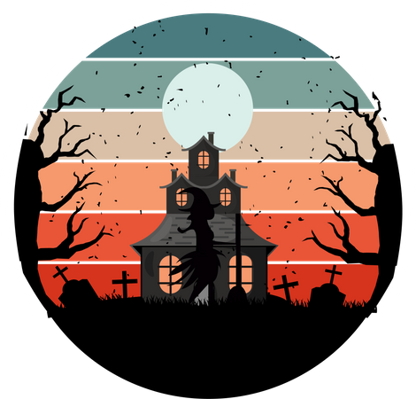 Maison d'Halloween  Illustration