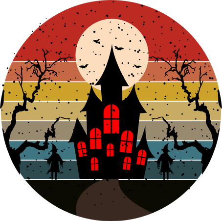 Maison d'Halloween  Illustration