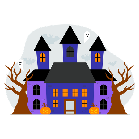 Maison hantée  Illustration