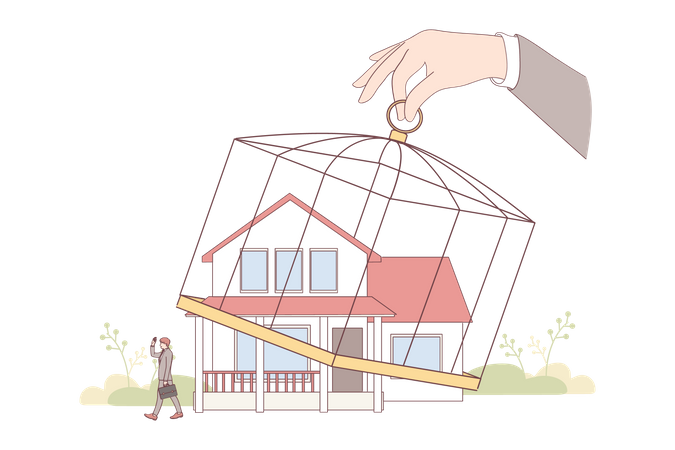 L'hypothèque de la maison remboursée  Illustration