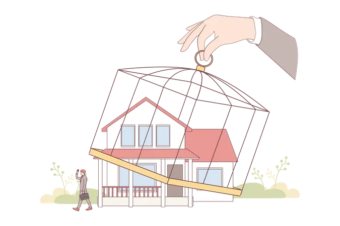 L'hypothèque de la maison remboursée  Illustration
