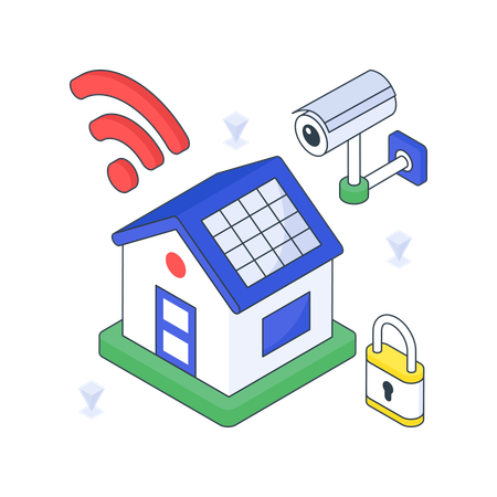 Maison intelligente  Illustration