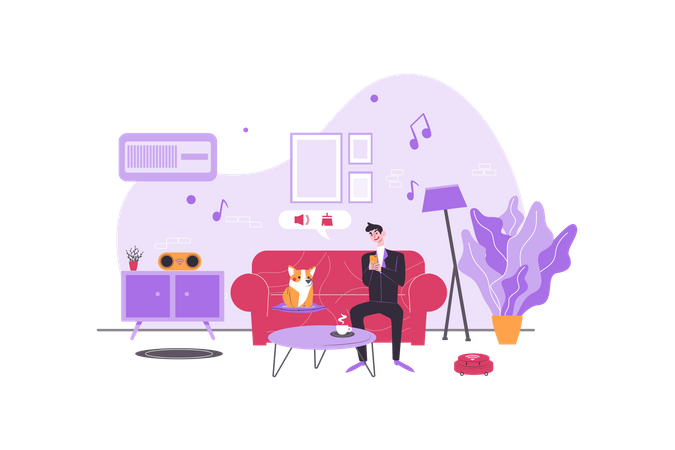 Maison intelligente  Illustration