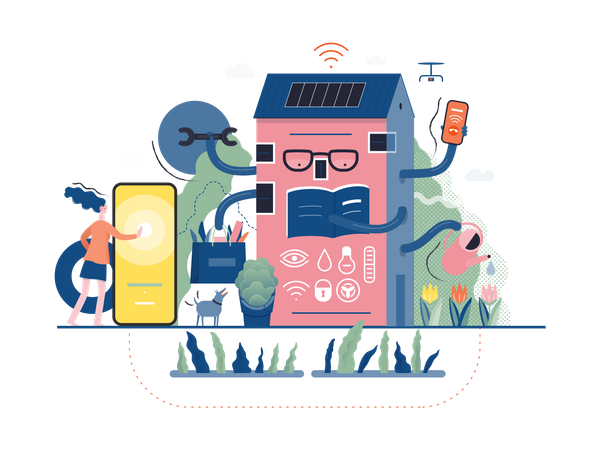 Maison intelligente  Illustration