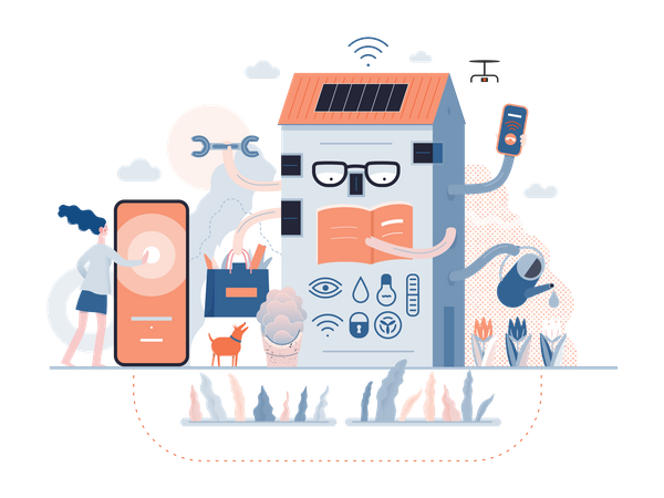 Maison intelligente  Illustration
