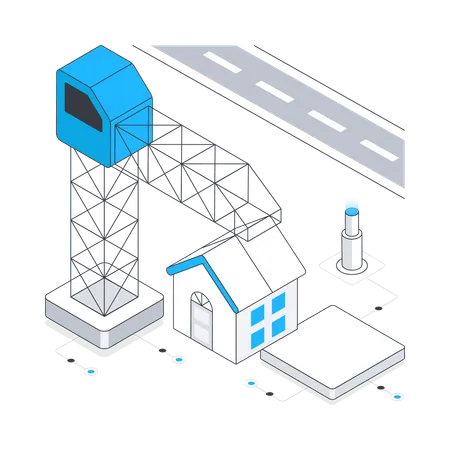 Maison modulaire  Illustration