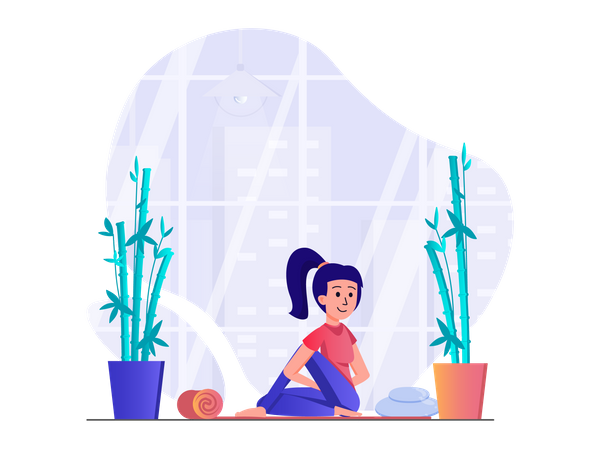 Maître de yoga  Illustration