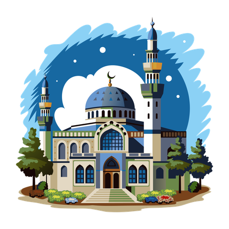 Majestätische Moschee  Illustration