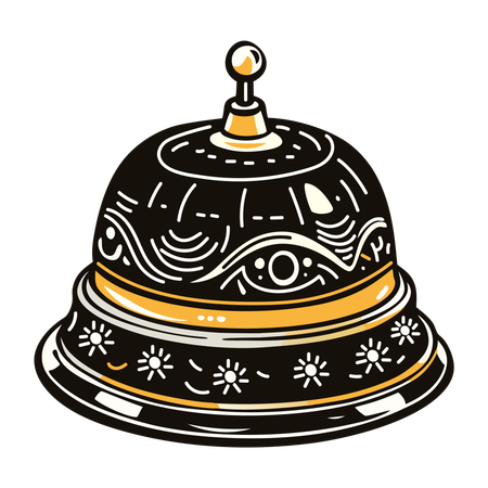 Cloche de majordome  Illustration