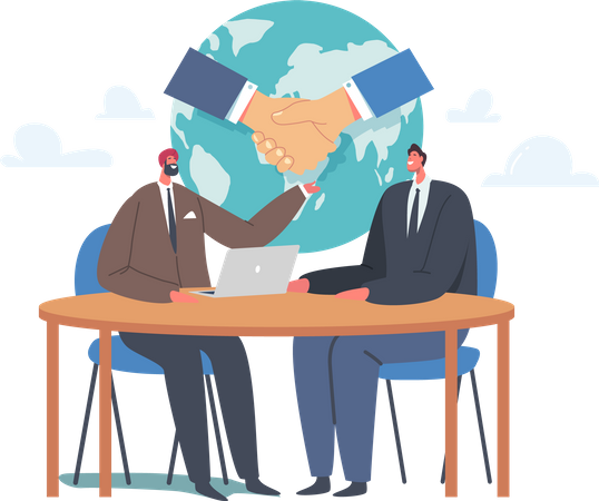 Make Agreement during Negotiations  イラスト