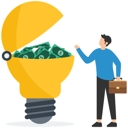 Make money idea  Illustration