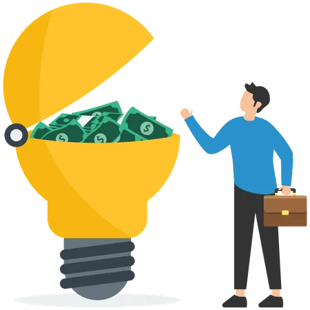 Make money idea  Illustration