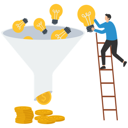 Make money idea  Illustration