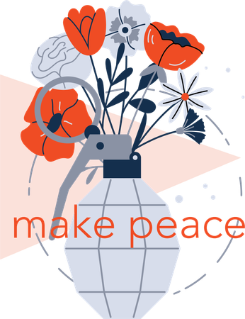 Make peace  Illustration