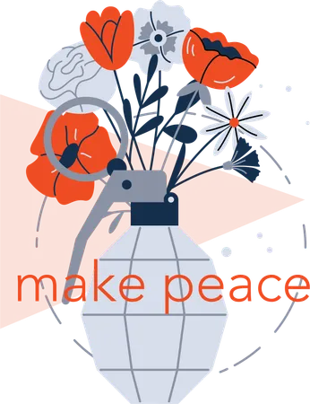 Make peace  イラスト