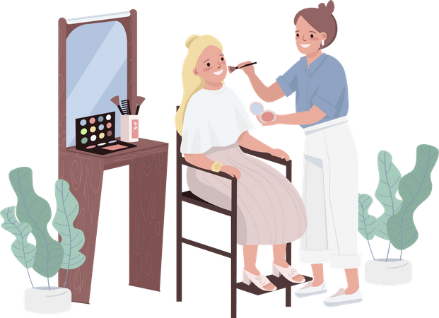 Make up  イラスト