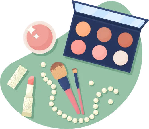 Makeup Accessories  Illustration