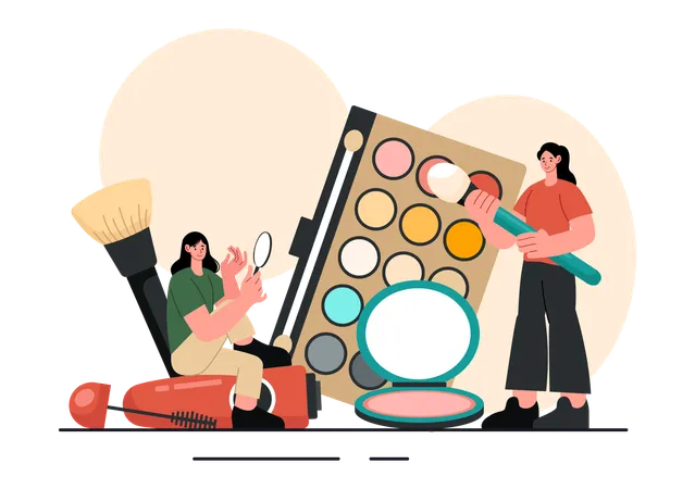 Makeup School  Illustration