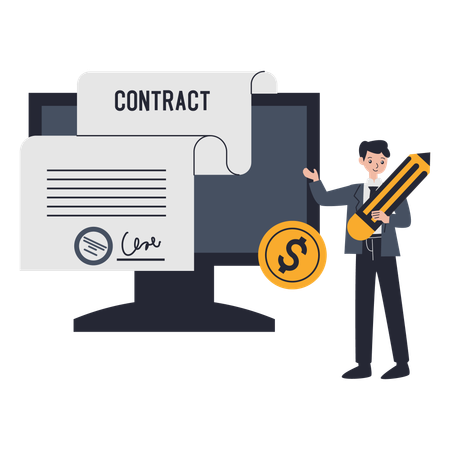Making Contract  Illustration