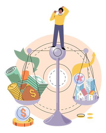 Making economical decisions crucial for efficient resource utilization and financial success  Illustration