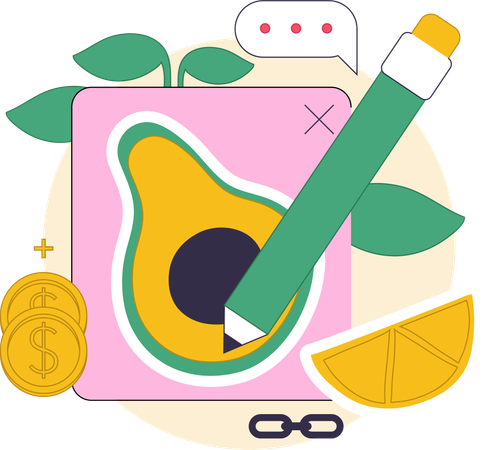 Making money from stickers  Illustration