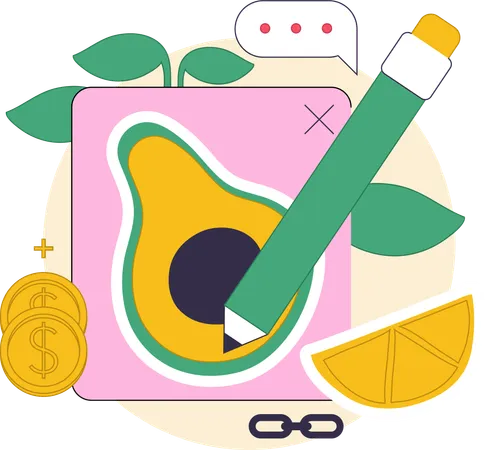Making money from stickers  Illustration