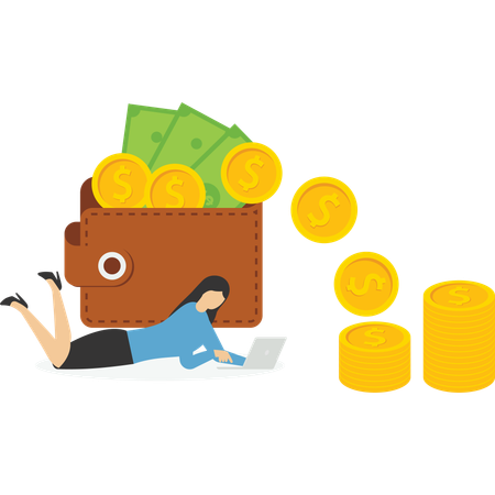 Making money  Illustration