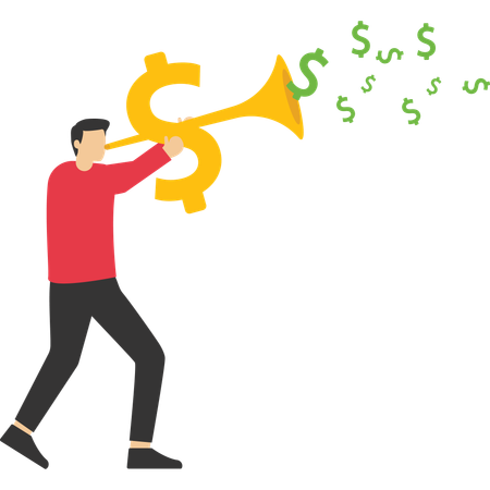 Making money  Illustration