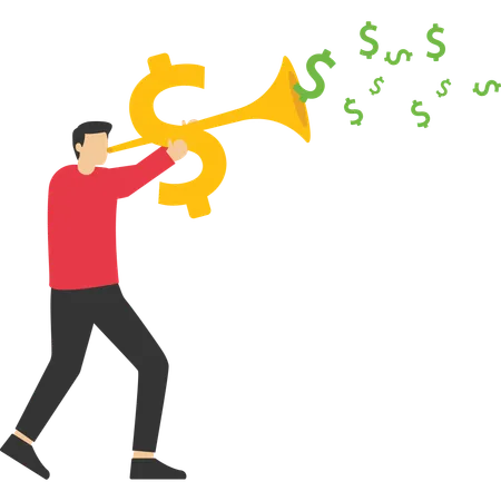 Making money  Illustration