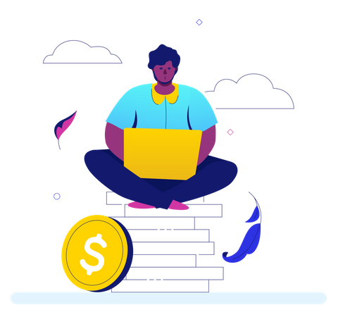 Making money  Illustration