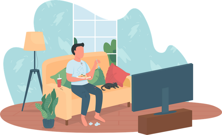 Mal habito alimenticio  Ilustración