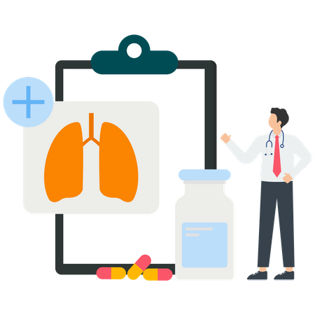 Les maladies pulmonaires  Illustration