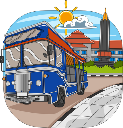 Malang City  Illustration
