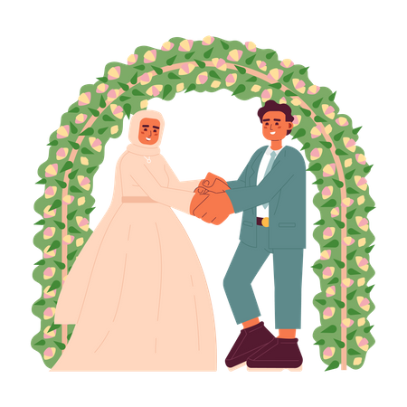 Malay wedding  Illustration