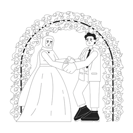 Malay wedding  Illustration