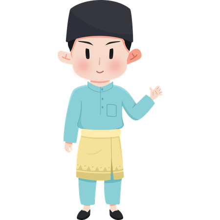 Malaysia Baju Kurung  Illustration