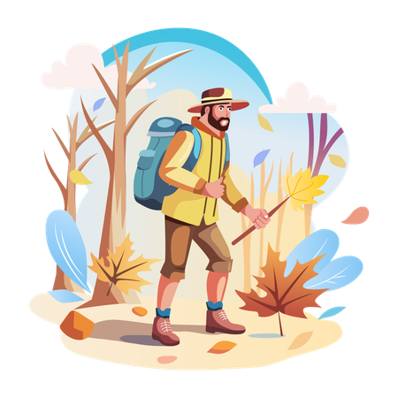 Male Adventurist  Illustration