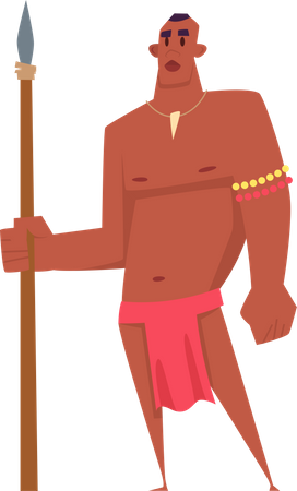 Male African character  Illustration