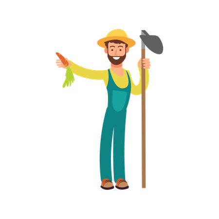 Male Agriculturalist  Illustration